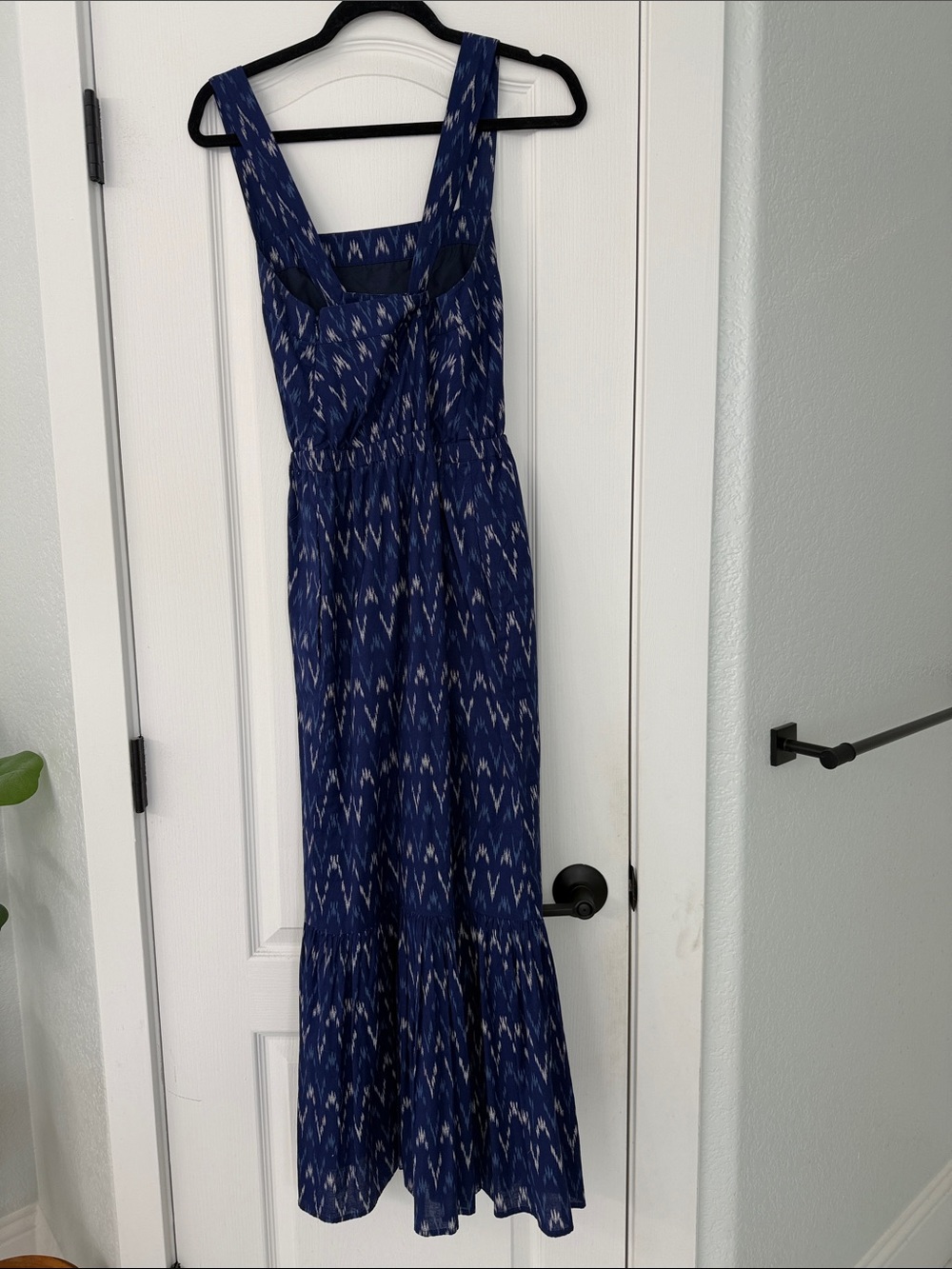 J. Crew Navy and White Ikat Button-Up Dress - Picture 3 of 5